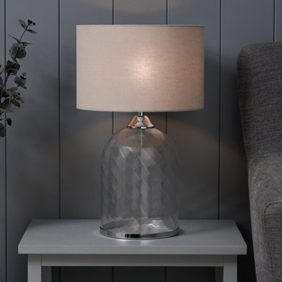 Inlight Velho Round Gloss Clear Table Lamp