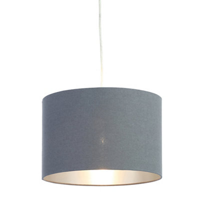 Inlight Helene Grey Silver Effect Light Shade (D)30Cm