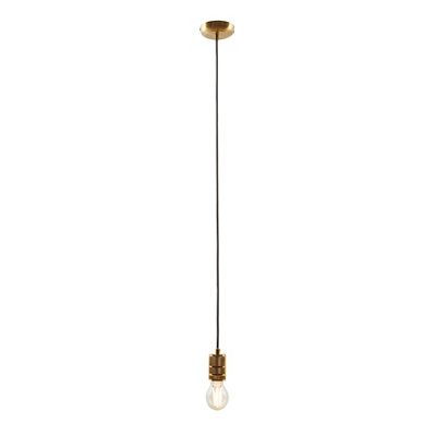 Inlight Milled Warm Brass E27 Cable Light Set