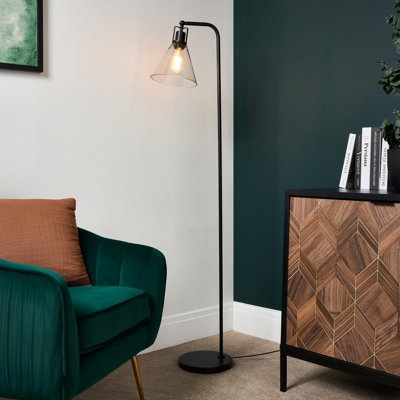 Inlight Dafyd Matt Black Led Floor Lamp