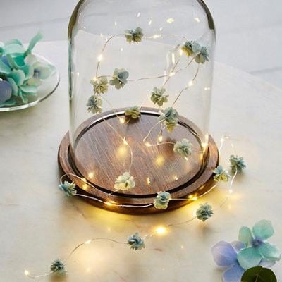 Inlight Floral Battery-Powered Warm White 10 Led Indoor String Lights