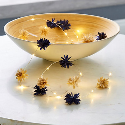Inlight Floral Battery-Powered Warm White 10 Led Indoor String Lights