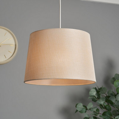 Inlight Ponte Champagne Metallic Effect Contemporary Cylinder Light Shade (D)30Cm