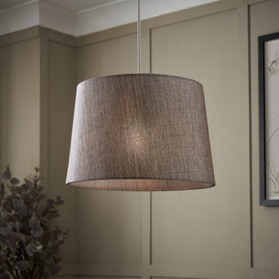 Inlight Ponte Blue Metallic Effect Contemporary Cylinder Light Shade (D)30Cm