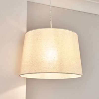 Inlight Cantina Natural Woven Effect Contemporary Cylinder Light Shade (D)30Cm