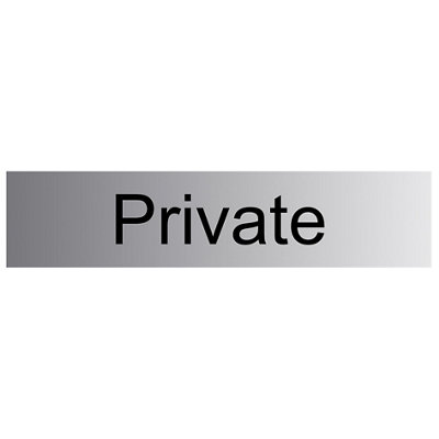 The House Nameplate Company Private Self-Adhesive Labels, (H)50Mm (W)225Mm