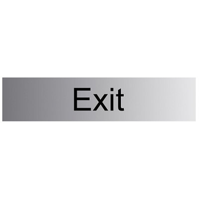 The House Nameplate Company Exit Self-Adhesive Labels, (H)50Mm (W)225Mm