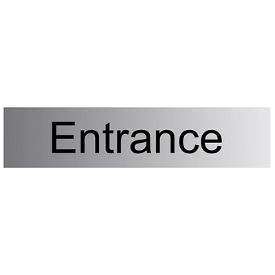 The House Nameplate Company Entrance Self-Adhesive Labels, (H)50Mm (W)225Mm