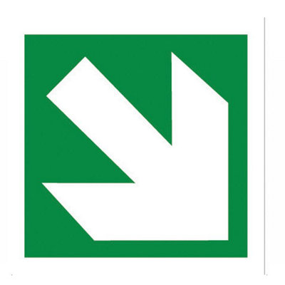 The House Nameplate Company Diagonal Arrow Self-Adhesive Labels, (H)150Mm (W)150Mm