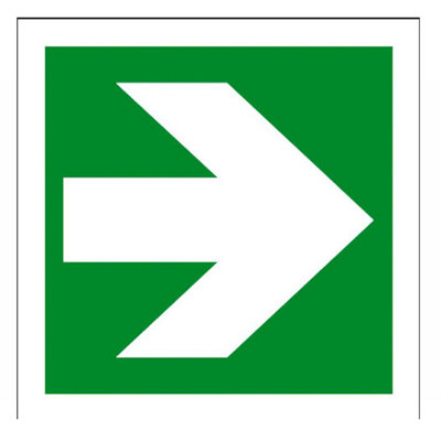 The House Nameplate Company Lateral Arrow Self-Adhesive Labels, (H)150Mm (W)150Mm