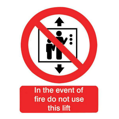 The House Nameplate Company In The Event Of A Fire Pvc Safety Sign, (H)200Mm (W)150Mm