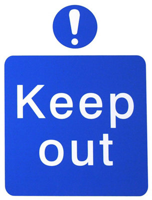 The House Nameplate Company Keep Out Self-Adhesive Labels, (H)200Mm (W)150Mm