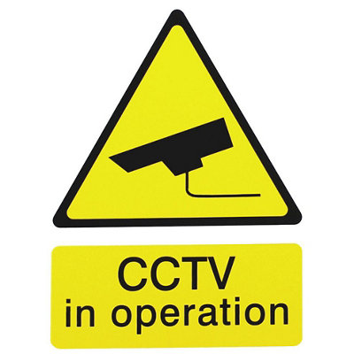 The House Nameplate Company Cctv In Operation Self-Adhesive Labels, (H)200Mm (W)150Mm