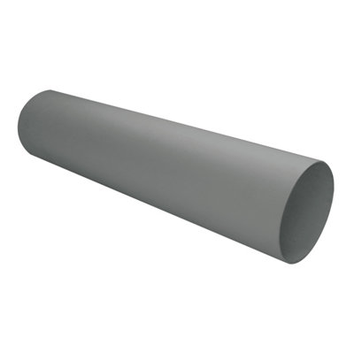 Manrose Grey Solid Wall Duct, (L)0.35M (Dia)150Mm