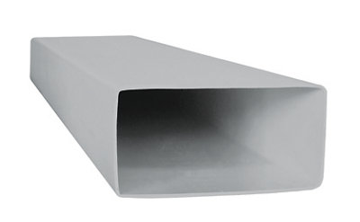 Manrose Grey Flat Channel Ducting, (L)1M (Dia)100Mm
