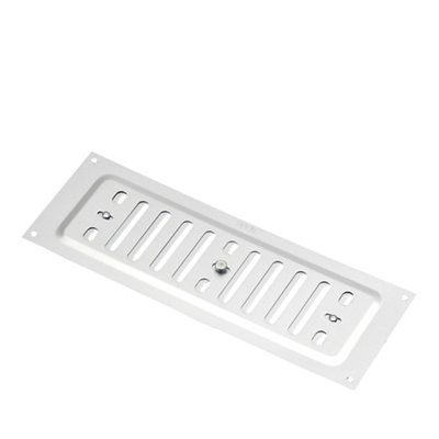 Manrose Chrome Effect Rectangular Adjustable Vent V1800s, (H)76Mm (W)229Mm