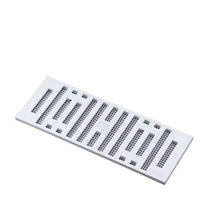 Manrose White Rectangular Adjustable Vent & Fly Screen V1800, (H)76Mm (W)229Mm