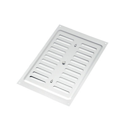 Manrose Chrome Effect Rectangular Adjustable Vent V1810s, (H)152Mm (W)229Mm