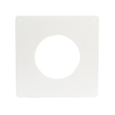Manrose White Ducting Wall Plate (Dia)100Mm