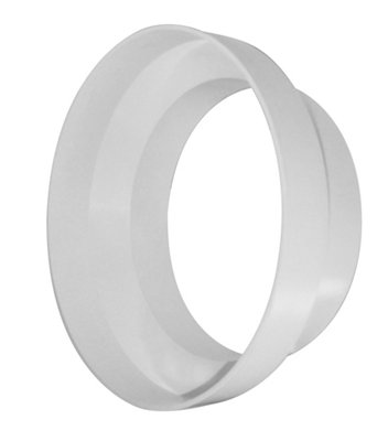 Manrose White Ducting Reducer (Dia)100Mm (W)125Mm