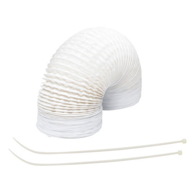 Manrose White Pvc Flexible Ducting Hose, (L)1M (Dia)125Mm