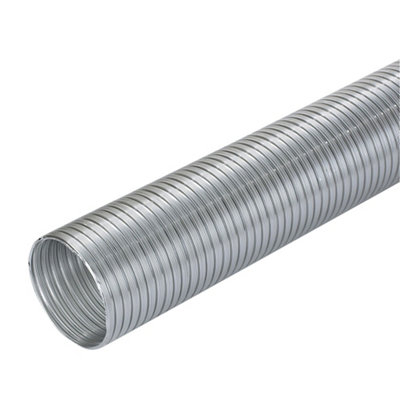 Manrose Semi-Flexible Aluminium Ducting Length, (Dia)100Mm
