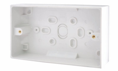 Bg Plastic 30Mm Double Pattress Box
