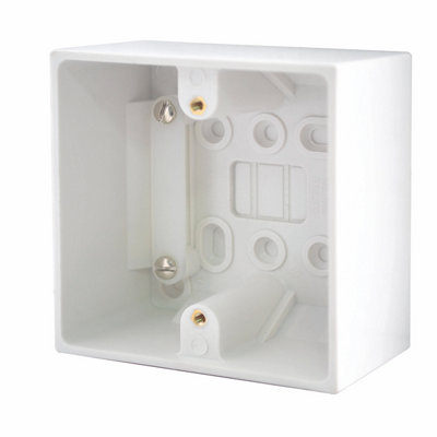 Bg Plastic 40Mm Single Pattress Box