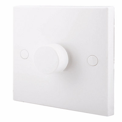 Bg White Profile Single 2 Way 400W Dimmer Switch