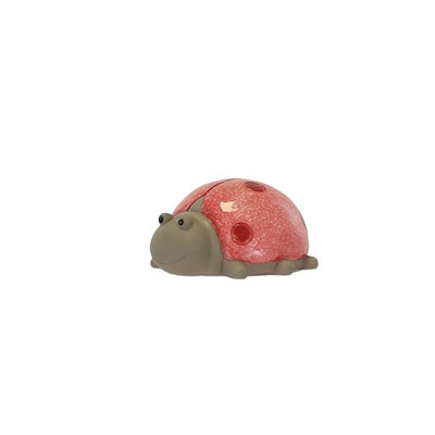 Terrastyle Pink, Grey Resin Ladybird Garden Ornament (H)9.5Cm