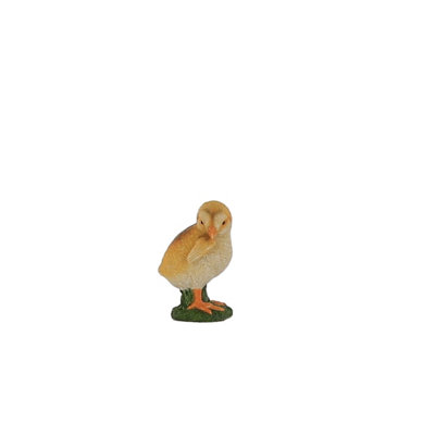 Terrastyle Yellow, Green Resin Side Facing Chick Garden Ornament (H)13Cm (W)8.3Cm
