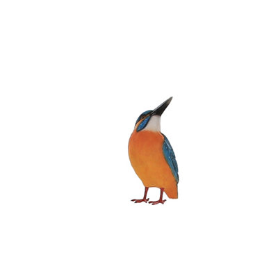 Terrastyle Blue, Yellow Resin Kingfisher Garden Ornament (H)18Cm (W)8.2Cm