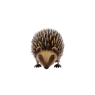 Terrastyle Brown Steel Hedgehog Garden Ornament (H)16.5Cm (W)16.5Cm