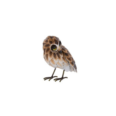 Terrastyle Brown Steel Owl Garden Ornament (H)21Cm