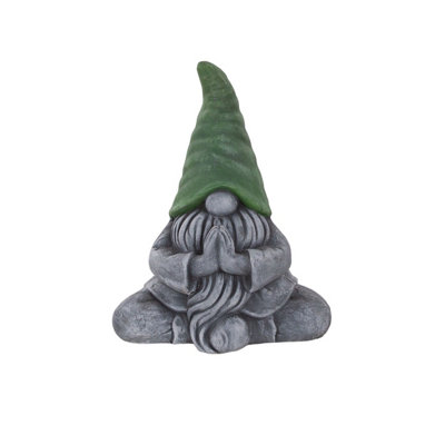 Terrastyle Grey, Green Polystone Gnome Garden Ornament (H)43Cm (W)22Cm