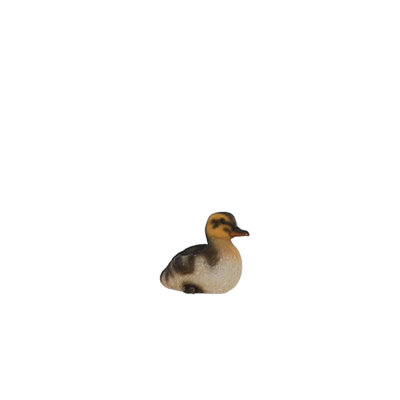 Terrastyle White, Yellow, Black Resin Duckling Garden Ornament (H)9.6Cm