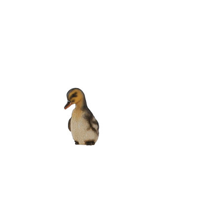 Terrastyle White, Yellow, Black Resin Duckling Garden Ornament (H)14.8Cm (W)7.5Cm
