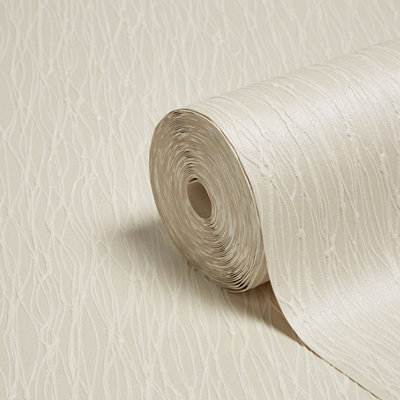 Holden Décor Opus Siena Cotton Fabric Effect Textured Wallpaper