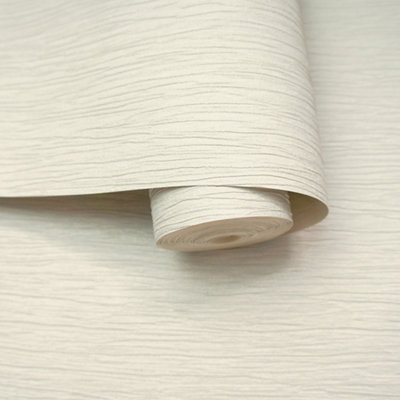 Holden Décor Opus Loretta Neutral Fabric Effect Textured Wallpaper