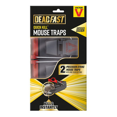 Deadfast Quick Kill Mouse Trap, Pack Of 2