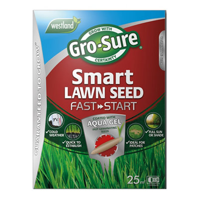 Gro-Sure Fast Start Granulated Lawn Seeds, 1Kg 25M²
