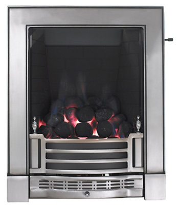 Focal Point Finsbury Full Depth Chrome Effect Slide Control 3.75Kw Gas Fire