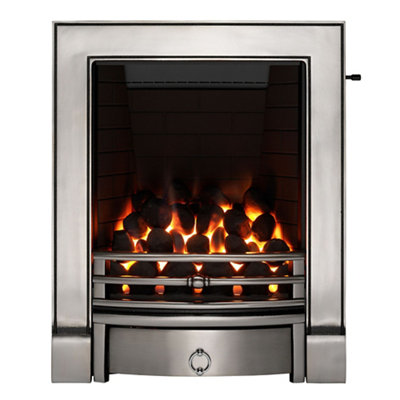 Focal Point Soho Full Depth Chrome Effect Slide Control 3.75Kw Gas Fire