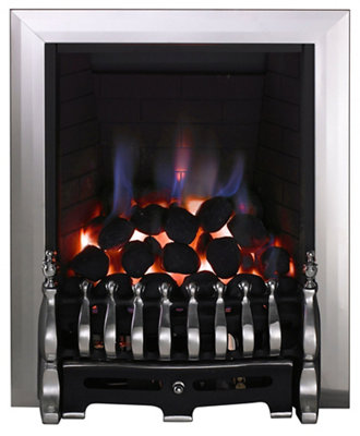 Focal Point Blenheim Black Chrome Effect Manual Control 3.75Kw Gas Fire