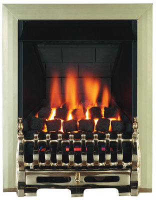Focal Point Blenheim Multi Flue Brass Effect Remote Controlled 3.1Kw Gas Fire