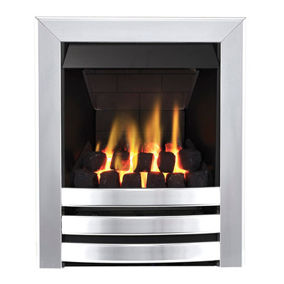 Focal Point Langham Multi Flue Chrome Effect Remote Controlled 3.1Kw Gas Fire