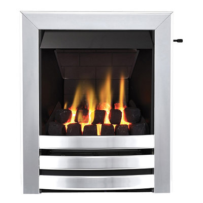 Focal Point Langham Multi Flue Chrome Effect Slide Control 3.1Kw Gas Fire