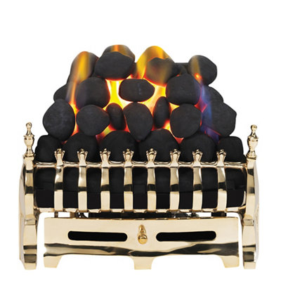 Focal Point Blenheim Brass Effect Manual Control 3.75Kw Gas Fire Tray