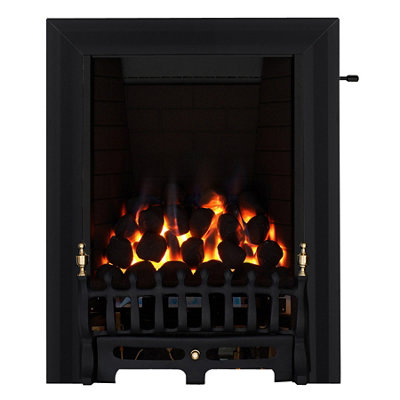 Focal Point Blenheim Full Depth Black Slide Control 3.75Kw Gas Fire