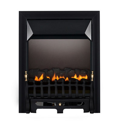 Focal Point Blenheim Flue Less Flueless Black Manual Control 2.3Kw Gas Fire